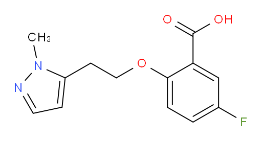 5-fluoro-2-(2-(1-methyl-1H-pyrazol-5-yl)ethoxy)benzoic acid