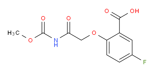 5-fluoro-2-(2-((methoxycarbonyl)amino)-2-oxoethoxy)benzoic acid