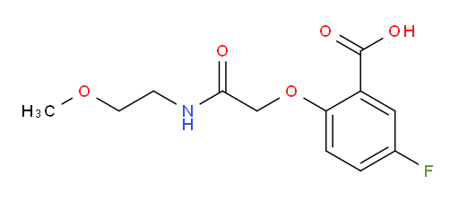 5-fluoro-2-(2-((2-methoxyethyl)amino)-2-oxoethoxy)benzoic acid