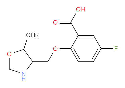 5-fluoro-2-((5-methyloxazolidin-4-yl)methoxy)benzoic acid