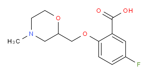 5-fluoro-2-((4-methylmorpholin-2-yl)methoxy)benzoic acid