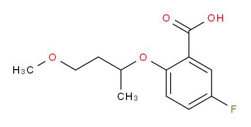 5-fluoro-2-((4-methoxybutan-2-yl)oxy)benzoic acid