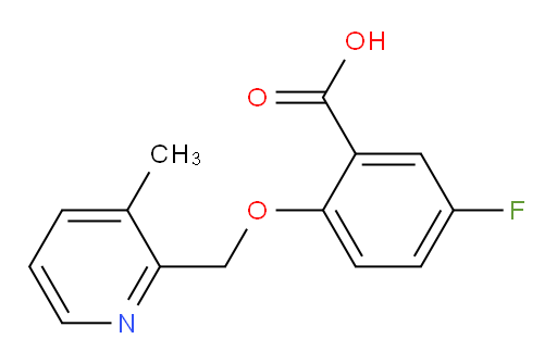 5-fluoro-2-((3-methylpyridin-2-yl)methoxy)benzoic acid