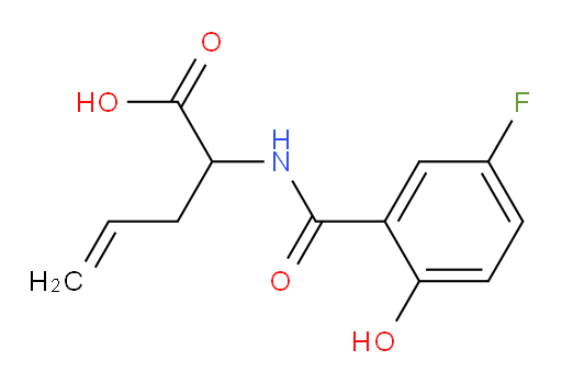2-(5-fluoro-2-hydroxybenzamido)pent-4-enoic acid