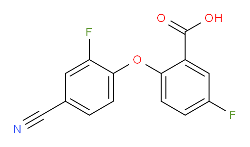 2-(4-cyano-2-fluorophenoxy)-5-fluorobenzoic acid
