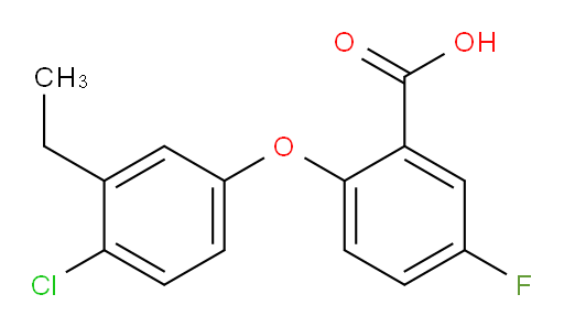 2-(4-chloro-3-ethylphenoxy)-5-fluorobenzoic acid