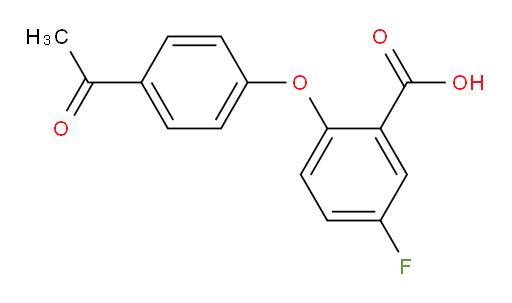 2-(4-acetylphenoxy)-5-fluorobenzoic acid