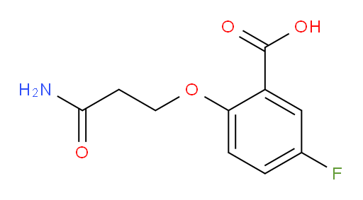 2-(3-amino-3-oxopropoxy)-5-fluorobenzoic acid