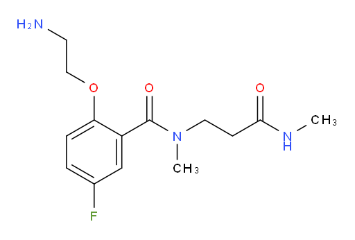 2-(2-aminoethoxy)-5-fluoro-N-methyl-N-(3-(methylamino)-3-oxopropyl)benzamide