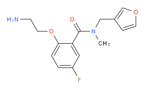 2-(2-aminoethoxy)-5-fluoro-N-(furan-3-ylmethyl)-N-methylbenzamide