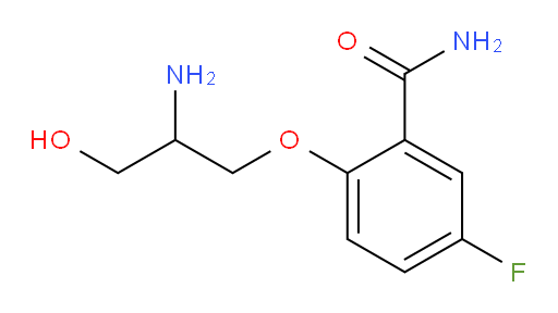 2-(2-amino-3-hydroxypropoxy)-5-fluorobenzamide