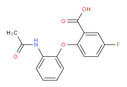 2-(2-acetamidophenoxy)-5-fluorobenzoic acid
