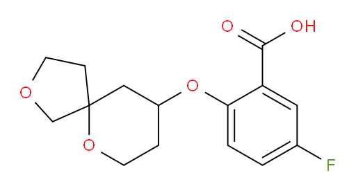 2-(2,6-dioxaspiro[4.5]decan-9-yloxy)-5-fluorobenzoic acid