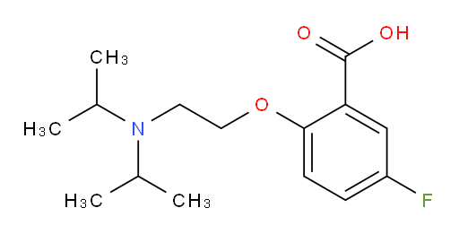 2-(2-(diisopropylamino)ethoxy)-5-fluorobenzoic acid