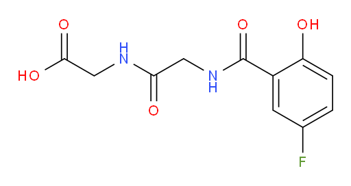 2-(2-(5-fluoro-2-hydroxybenzamido)acetamido)acetic acid