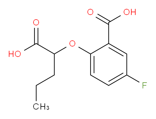 2-(1-carboxybutoxy)-5-fluorobenzoic acid