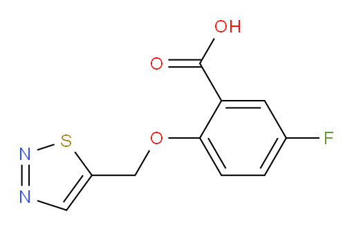 2-((1,2,3-thiadiazol-5-yl)methoxy)-5-fluorobenzoic acid