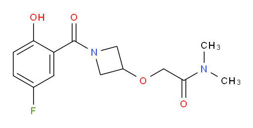 2-((1-(5-fluoro-2-hydroxybenzoyl)azetidin-3-yl)oxy)-N,N-dimethylacetamide