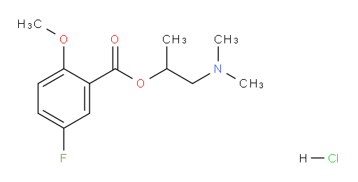 1-(dimethylamino)propan-2-yl 5-fluoro-2-methoxybenzoate hydrochloride