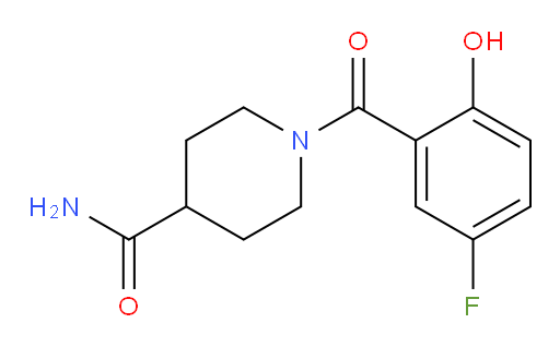 1-(5-fluoro-2-hydroxybenzoyl)piperidine-4-carboxamide