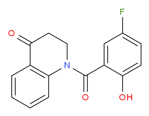 1-(5-fluoro-2-hydroxybenzoyl)-2,3-dihydroquinolin-4(1H)-one
