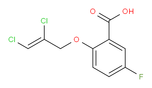 (Z)-2-((2,3-dichloroallyl)oxy)-5-fluorobenzoic acid