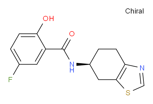 (S)-5-fluoro-2-hydroxy-N-(4,5,6,7-tetrahydrobenzo[d]thiazol-6-yl)benzamide