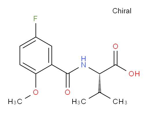 (S)-2-(5-fluoro-2-methoxybenzamido)-3-methylbutanoic acid