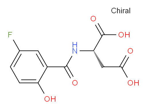 (S)-2-(5-fluoro-2-hydroxybenzamido)succinic acid