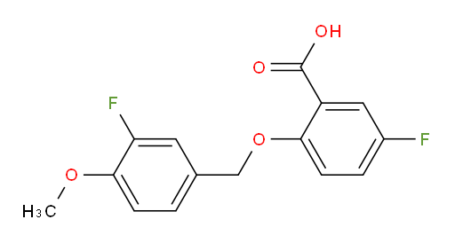 5-fluoro-2-((3-fluoro-4-methoxybenzyl)oxy)benzoic acid