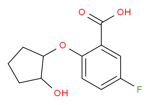 5-fluoro-2-((2-hydroxycyclopentyl)oxy)benzoic acid
