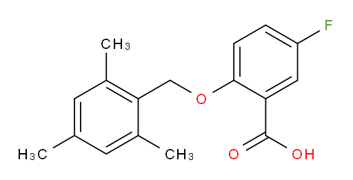 5-fluoro-2-((2,4,6-trimethylbenzyl)oxy)benzoic acid