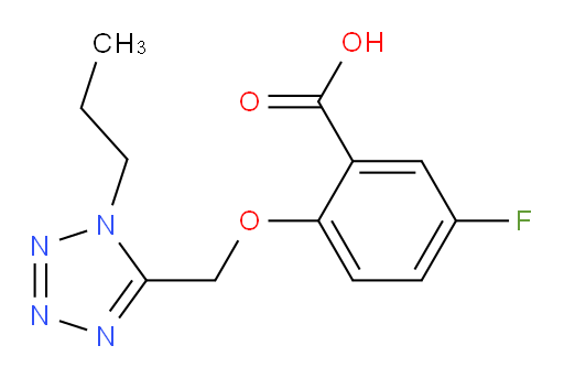 5-fluoro-2-((1-propyl-1H-tetrazol-5-yl)methoxy)benzoic acid