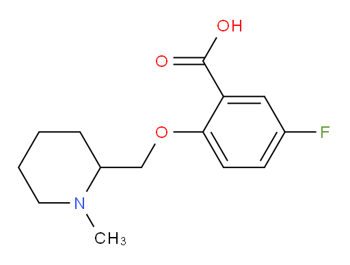 5-fluoro-2-((1-methylpiperidin-2-yl)methoxy)benzoic acid