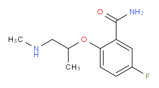 5-fluoro-2-((1-(methylamino)propan-2-yl)oxy)benzamide
