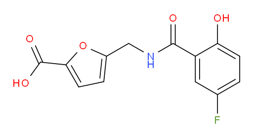 5-((5-fluoro-2-hydroxybenzamido)methyl)furan-2-carboxylic acid