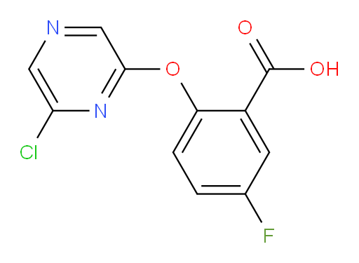 2-((6-chloropyrazin-2-yl)oxy)-5-fluorobenzoic acid