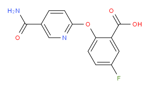 2-((5-carbamoylpyridin-2-yl)oxy)-5-fluorobenzoic acid