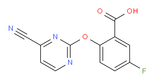 2-((4-cyanopyrimidin-2-yl)oxy)-5-fluorobenzoic acid