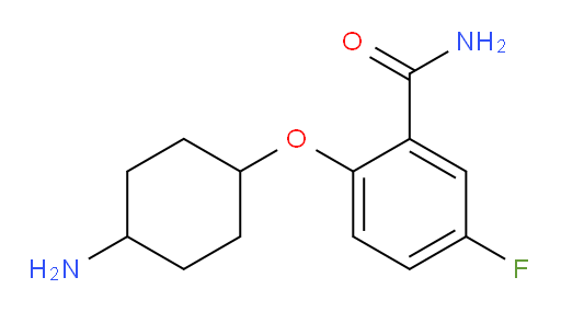 2-((4-aminocyclohexyl)oxy)-5-fluorobenzamide