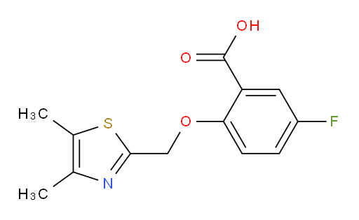 2-((4,5-dimethylthiazol-2-yl)methoxy)-5-fluorobenzoic acid