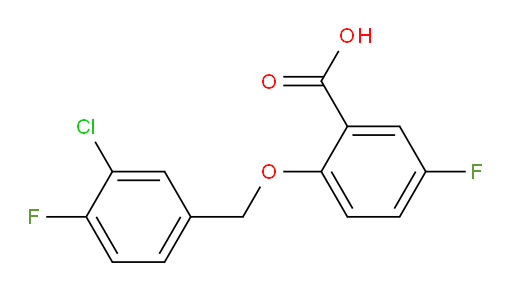 2-((3-chloro-4-fluorobenzyl)oxy)-5-fluorobenzoic acid