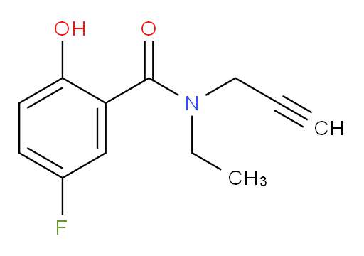 N-ethyl-5-fluoro-2-hydroxy-N-(prop-2-yn-1-yl)benzamide