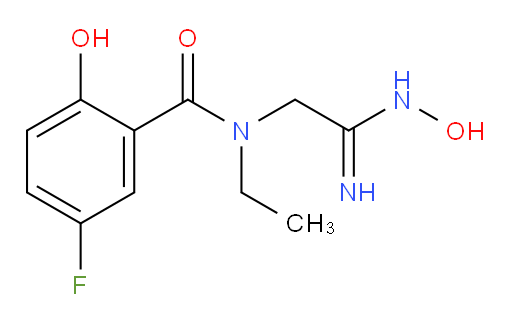 N-ethyl-5-fluoro-2-hydroxy-N-(2-(hydroxyamino)-2-iminoethyl)benzamide
