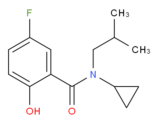 N-cyclopropyl-5-fluoro-2-hydroxy-N-isobutylbenzamide