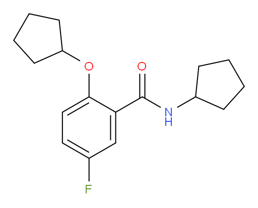 N-cyclopentyl-2-(cyclopentyloxy)-5-fluorobenzamide