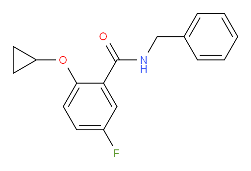 N-benzyl-2-cyclopropoxy-5-fluorobenzamide