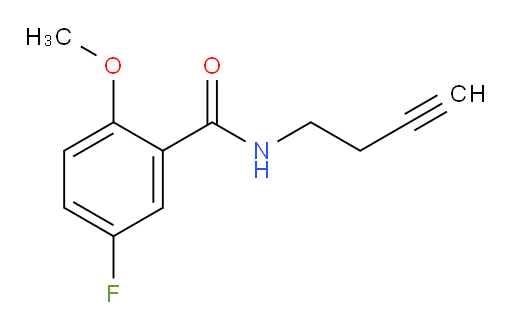 N-(but-3-yn-1-yl)-5-fluoro-2-methoxybenzamide