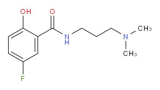 N-(3-(dimethylamino)propyl)-5-fluoro-2-hydroxybenzamide