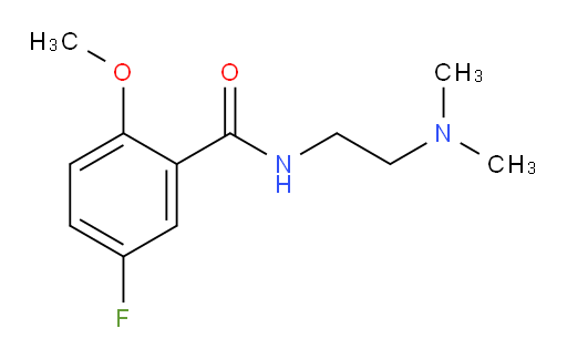 N-(2-(dimethylamino)ethyl)-5-fluoro-2-methoxybenzamide